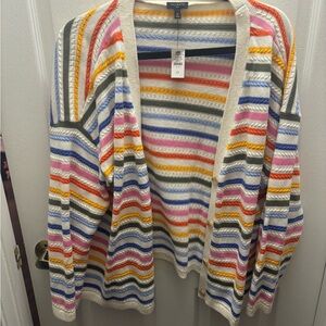 NWT Talbots Multicolor Striped Women's Sweater